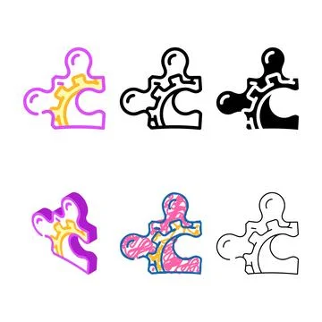 Integrity process range color icon vector Illustrazione stock