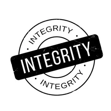 Integrity rubber stamp Stock Illustration