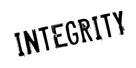 Integrity rubber stamp Stock Illustration