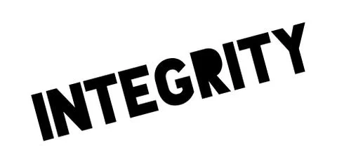 Integrity rubber stamp Stock Illustration
