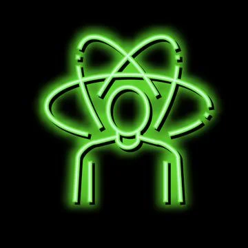 Integrity soft skill neon glow icon illustration Stock Illustration