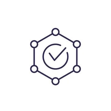 Integrity vector line icon Illustrazione stock