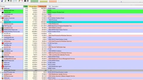 Intel CPU processor data running on PC computer screen Stock Footage 84043926