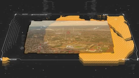 Intel map of Mali Stock Footage 331113385
