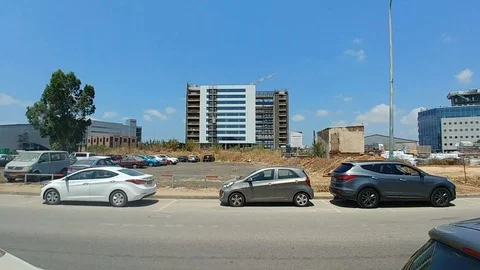Intel new campus PTK1 under construction in Petach tikva industrial zone Stock Footage 94805170