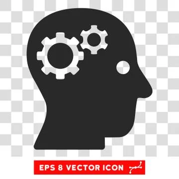 Intellect Eps Vector Icon Stock Illustration