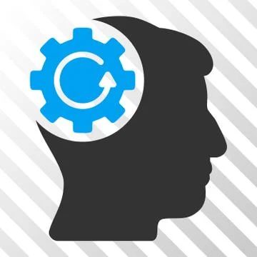 Intellect Gear Rotation Vector Icon イラスト素材