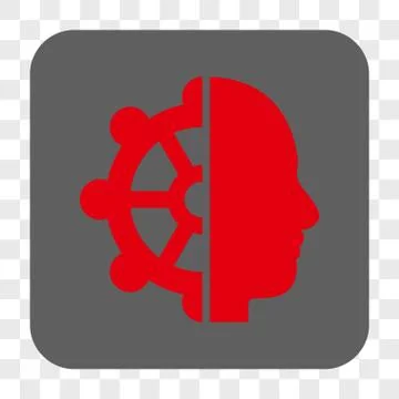 Intellect Interface Toolbar Button Illustrazione stock