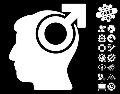Intellect Potency Vector Icon With Tools Bonus Stock Illustration