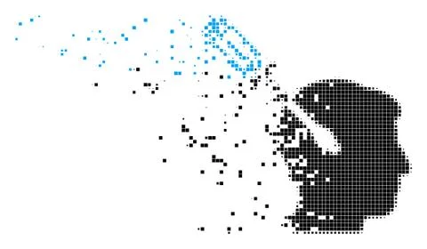 Intellect Screwdriver Tuning Dust Pixel Icon Stock Illustration