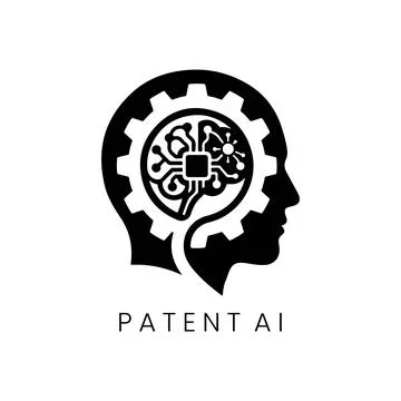 Intellectual Property Artificial Intelligence Solutions Logo Stock Illustration