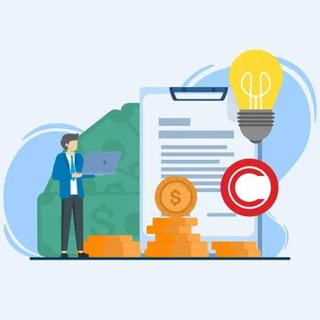 Intellectual property concept. Stock Illustration