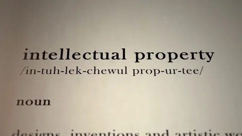 Intellectual Property Definition Stock Footage 78512552