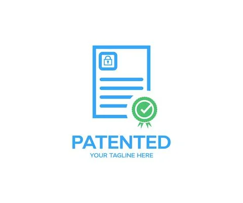Intellectual property protection concept vector design and illustration. Stock Illustration