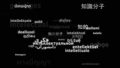 Intellectual Translated in 45 Worldwide Languages Endless Looping 3d Zooming  Video stock 145223732