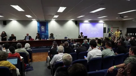 Intellectuals from over 20 countries call for left-wing unity against Trump in B Stock Footage 306115054