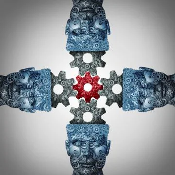 Intelligence collective Illustrazione stock