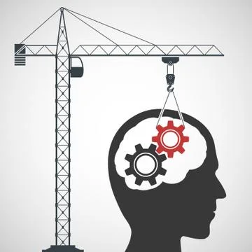 Intelligence concept. Stock illustration. 스톡 일러스트