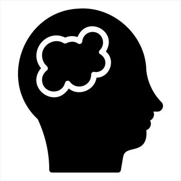 Intelligence glyph icon vector illustration isolated on white background Stock Illustration