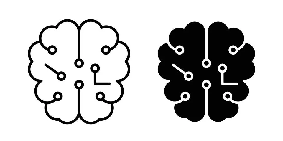 Intelligence icon design. Simple Vector illustrations.. Stock Illustration
