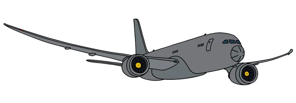 Intelligence jet aircraft Stock Illustration