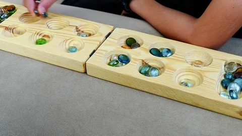 Intelligence mancala game, intelligence mancala game promotion hd video, 스톡 동영상 91260898