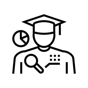 Intelligence people value line icon vector illustration Stock Illustration