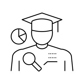 Intelligence people value line icon vector illustration Stock Illustration