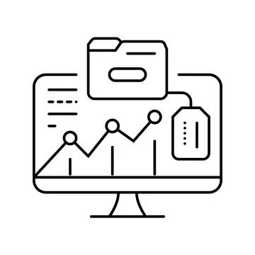 Intelligence technical sales engineer line icon vector illustration Stock Illustration