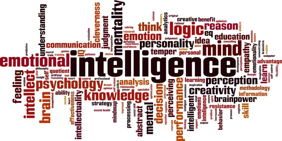 Intelligence word cloud Stock-Illustration