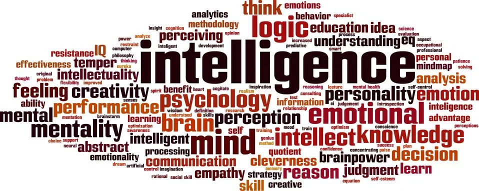 Intelligence word cloud Stock-Illustration