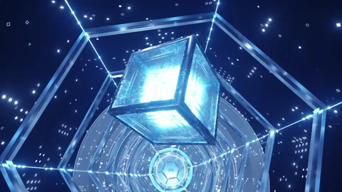 Intelligent agents shuttle through channels Видео 311049894