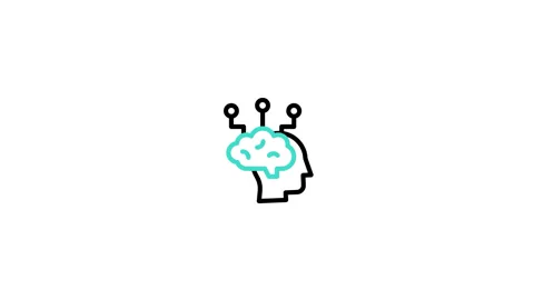 Intelligent Animated Icon Stock Footage 320233772