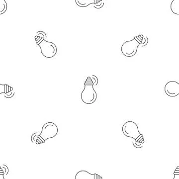 Intelligent bulb pattern seamless vector Illustrazione stock