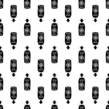 Intelligent car pattern seamless vector Stockillustratie