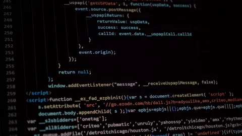 Intelligent computer coder bit and byte program from the it industry data Stock Footage 168275087