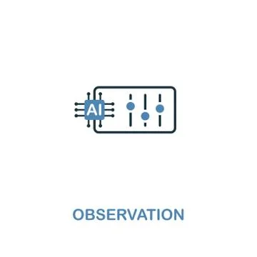 Intelligent Control icon in two colors design. Premium style from artificial Stock Illustration