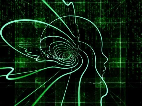 Intelligent Design Abstraction 스톡 일러스트