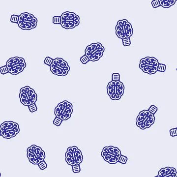 Intelligent design glyph seamless pattern Stock Illustration