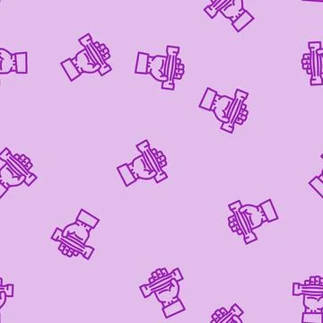 Intelligent design line vector seamless pattern Stock Illustration