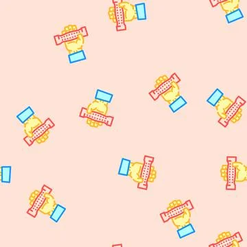 Intelligent design vector seamless pattern Illustrazione stock