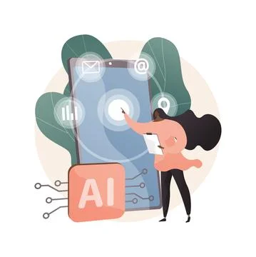 Intelligent interface abstract concept vector illustration. Stock-Illustration