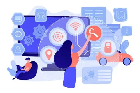 Intelligent interface concept vector illustration Stock Illustration