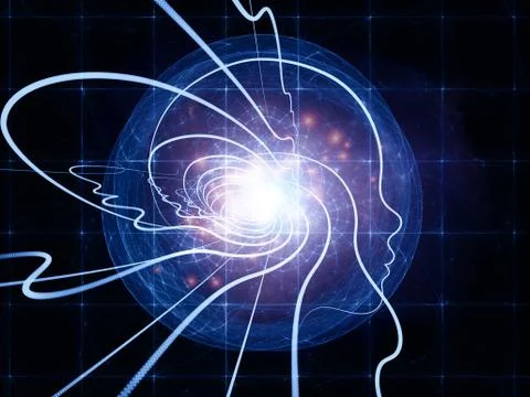 Intelligent Life Abstraction Illustrazione stock