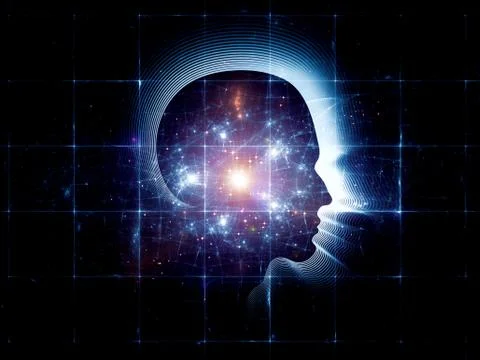 Intelligent Life Composition Stock Illustration