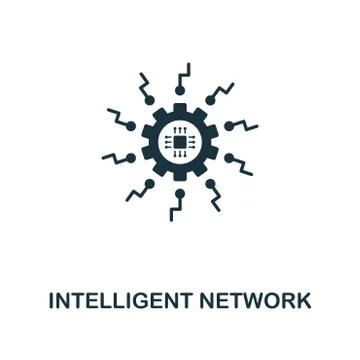 Intelligent Network icon. Premium style design from future technology icons Stock Illustration