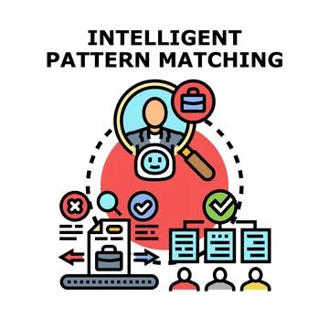 Intelligent pattern matching for business selection process Stock Illustration