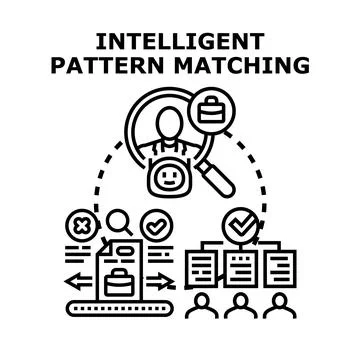 Intelligent pattern matching for business selection process Stock Illustration