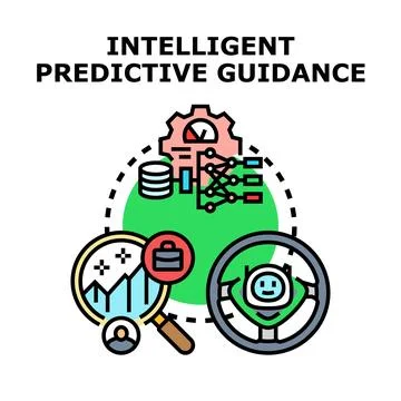 Intelligent predictive guidance system analyzing data for navigation Stock Illustration
