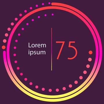 Intelligent technology hud interactive panel. Data screen with charts. Annual Illustrazione stock